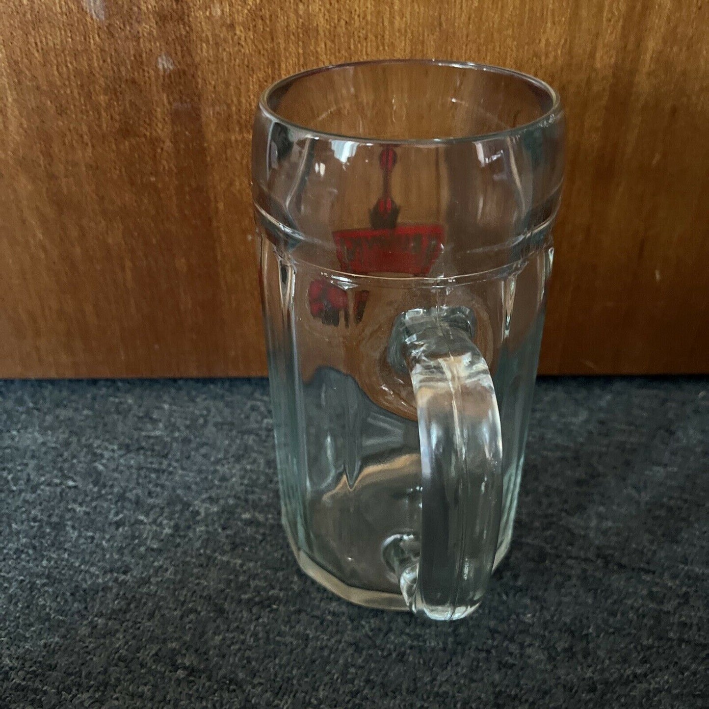 Krusovice Kralovsky Pivovar Beer Stein Mug Glass 1L Made In Austria