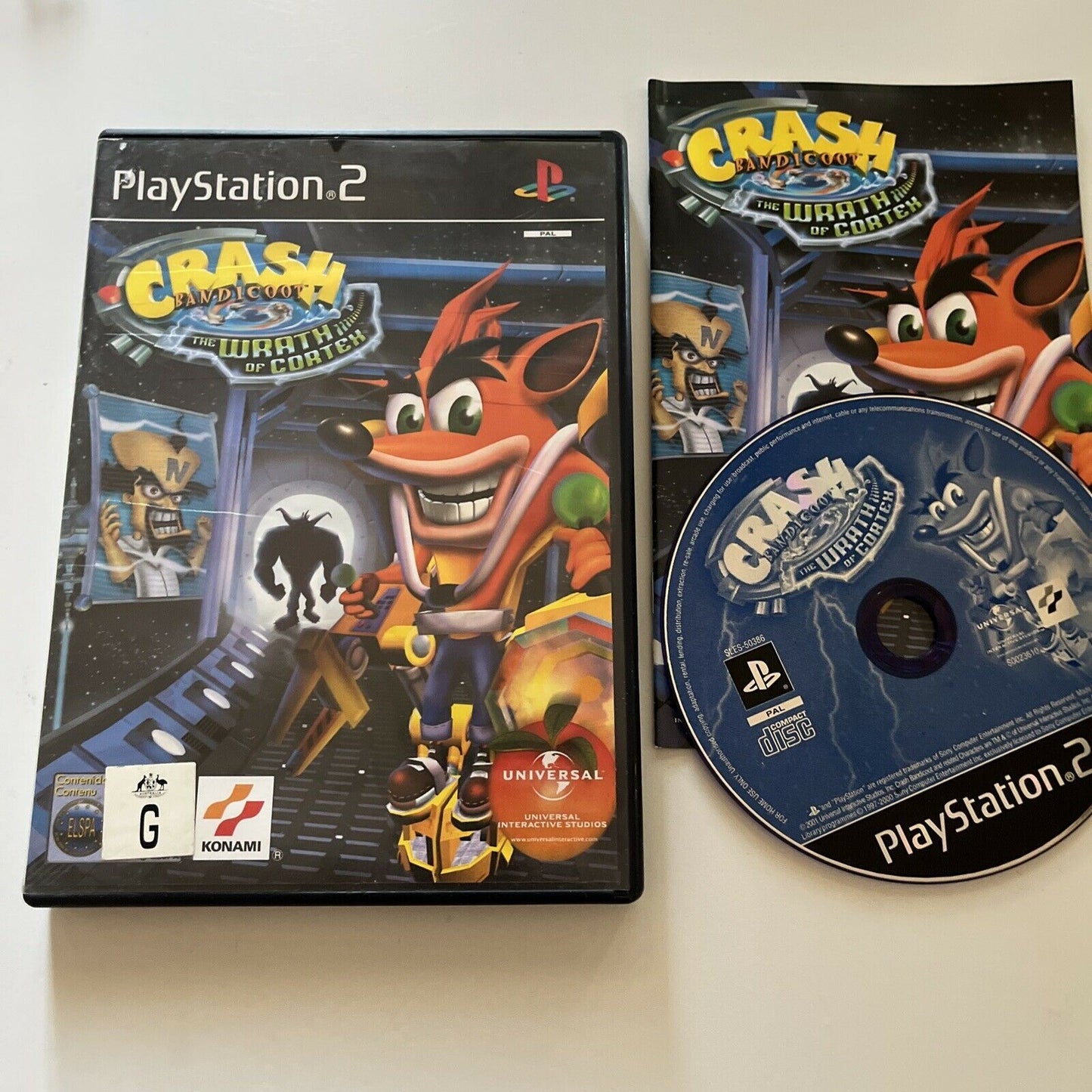 Crash Bandicoot: The Wrath of Cortex PS2 PlayStation Complete With Manual PAL