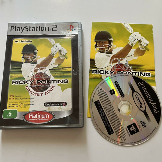 Ricky Ponting International Cricket 2005 - PlayStation PS2 Game PAL with Manual