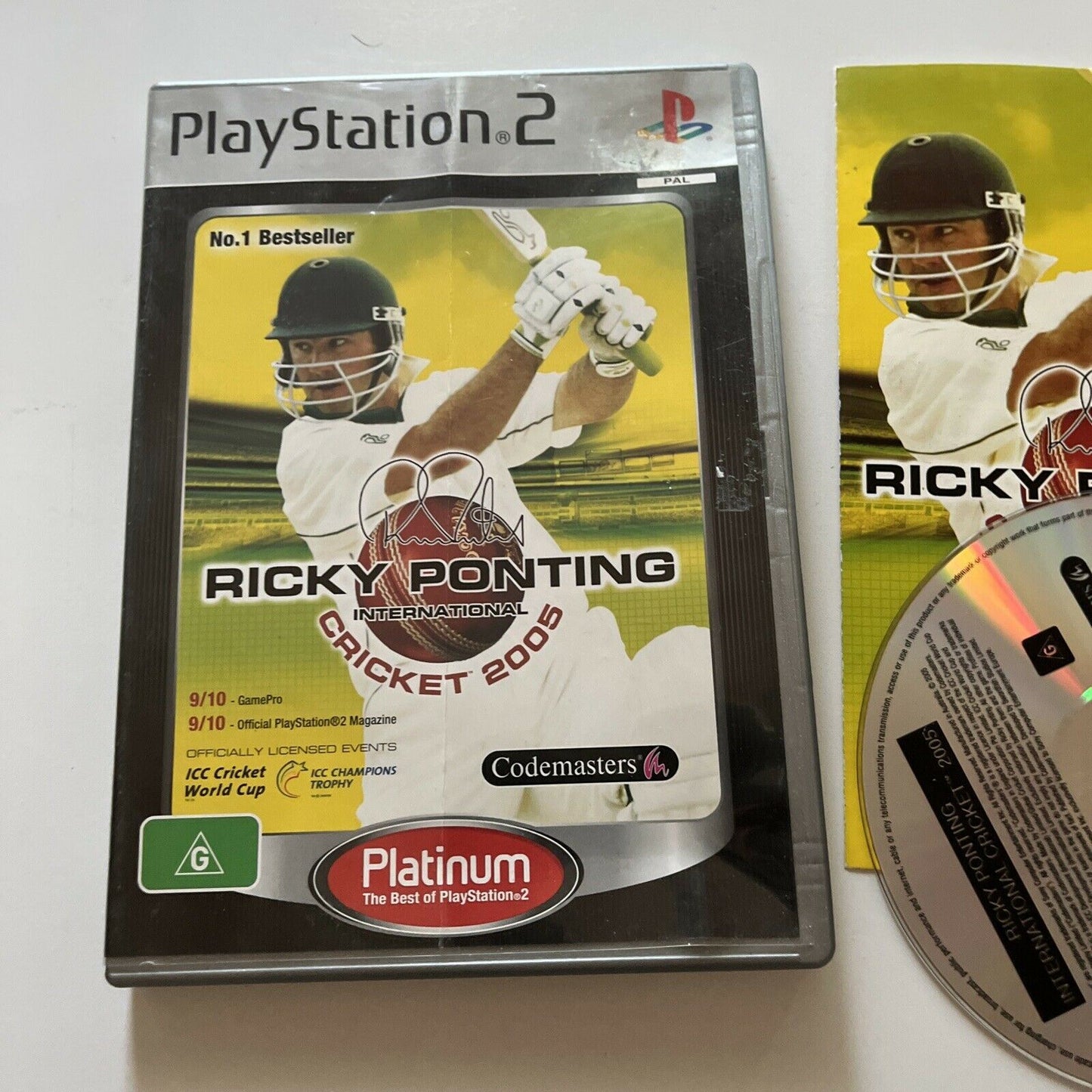 Ricky Ponting International Cricket 2005 - PlayStation PS2 Game PAL with Manual