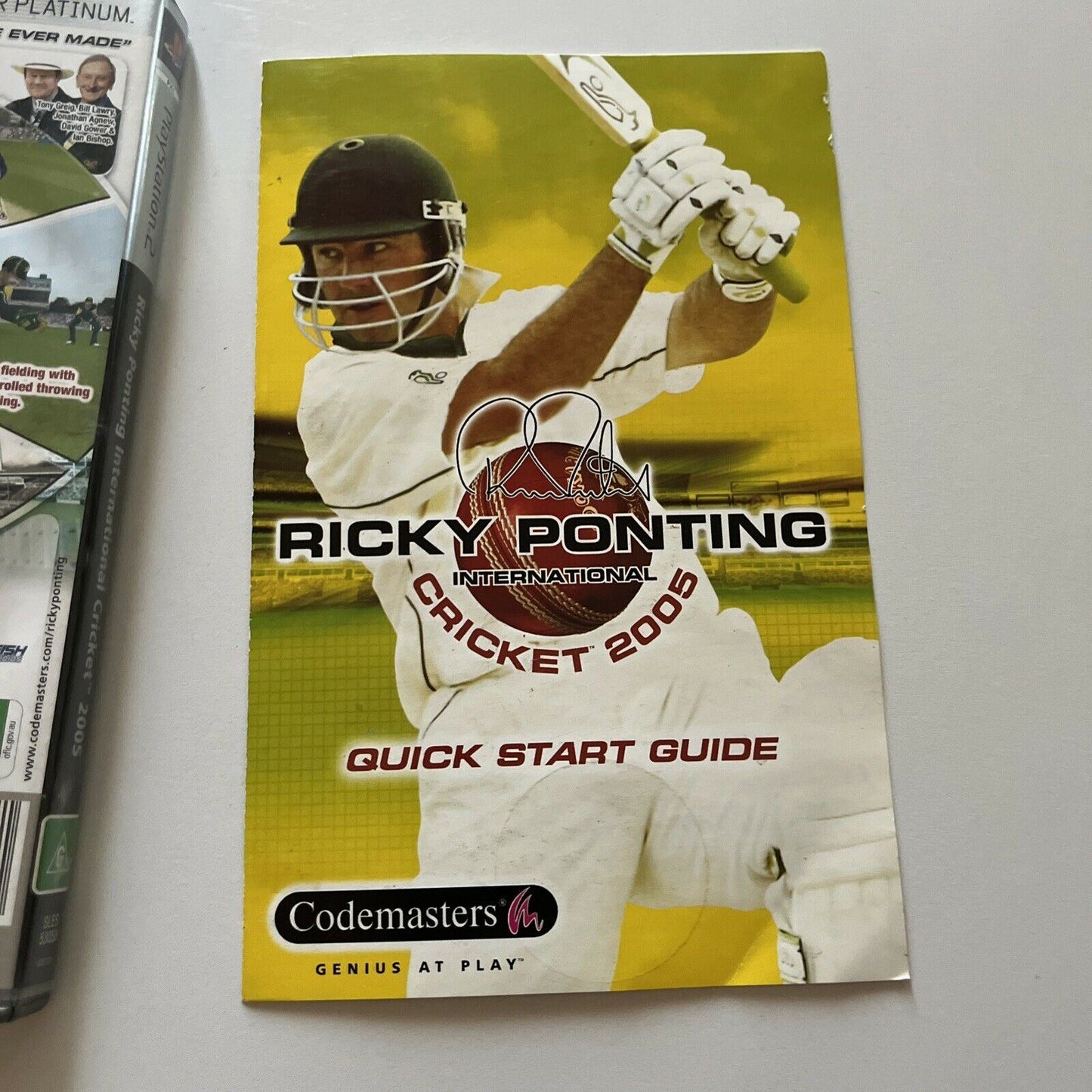 Ricky Ponting International Cricket 2005 - PlayStation PS2 Game PAL with Manual