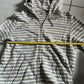 Uniqlo Hoodie XL Size Grey White Stripe Cotton Polyester