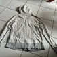 Uniqlo Hoodie XL Size Grey White Stripe Cotton Polyester
