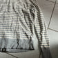 Uniqlo Hoodie XL Size Grey White Stripe Cotton Polyester