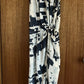 Sheike Maxi Long Dress Size 10 Blue & White