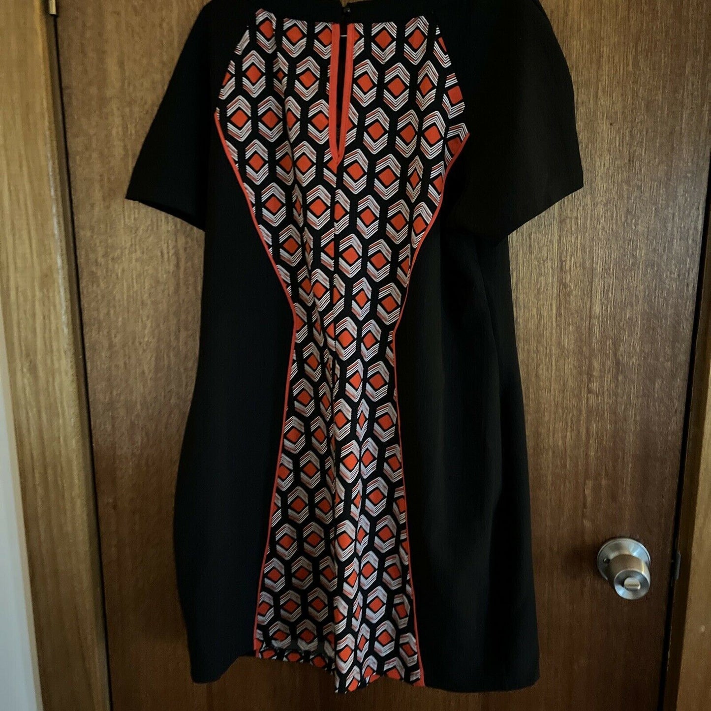 City Chic tunic top, red & black, sz. 14-16/XS