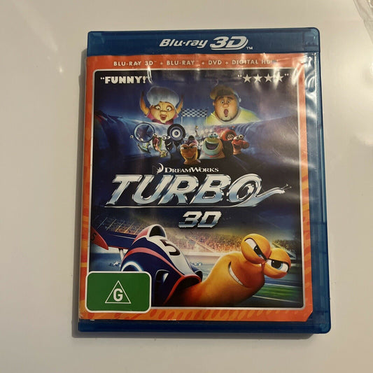 Turbo 3D (Blu-ray 3D + DVD, 2013, 3-Disc) Region B