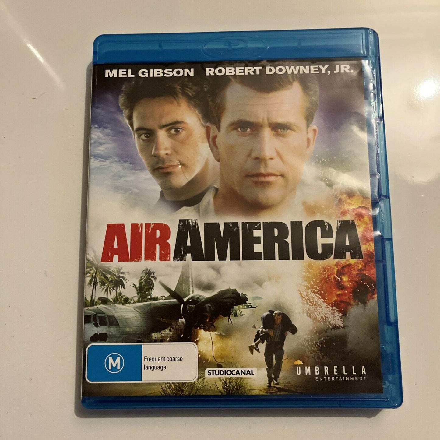 Air America (Blu-ray, 1990) Mel Gibson, Robert Downey, JR. Region B