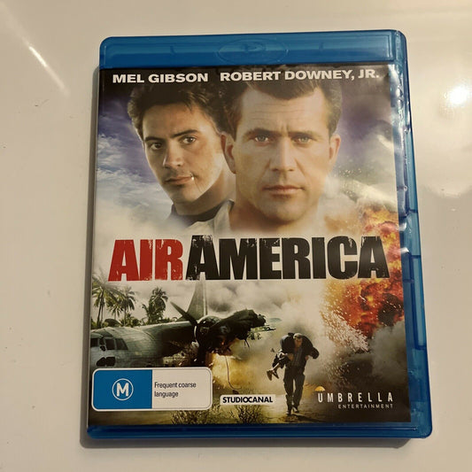 Air America (Blu-ray, 1990) Mel Gibson, Robert Downey, JR. Region B