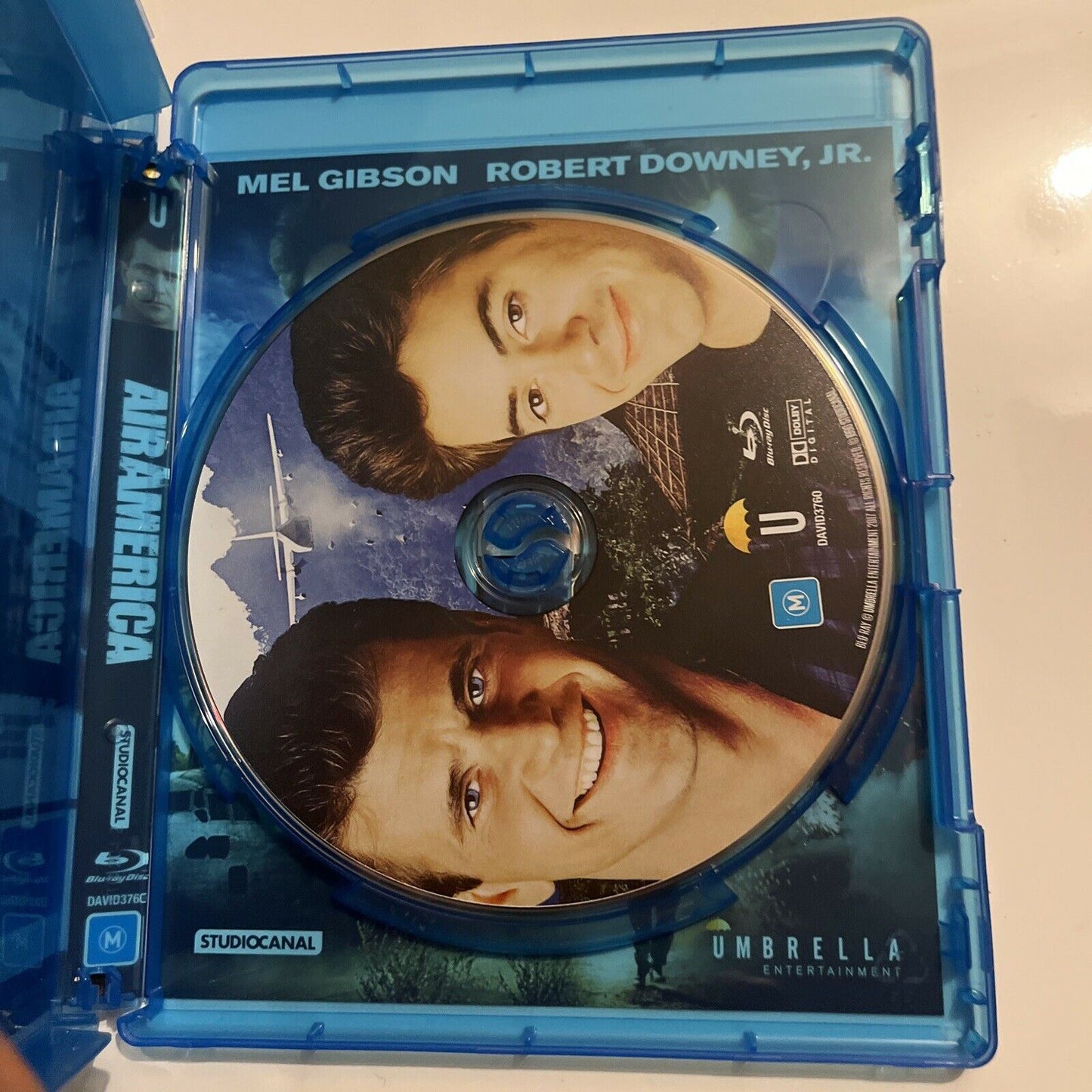 Air America (Blu-ray, 1990) Mel Gibson, Robert Downey, JR. Region B