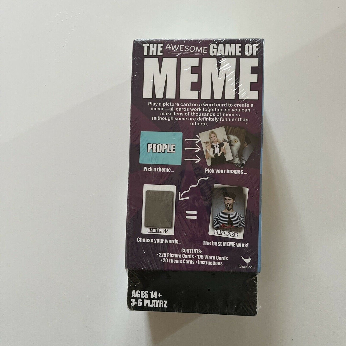 *New Sealed* The Awesome Game Of Meme - Fun Card Game by Cardinal/SpinMaster