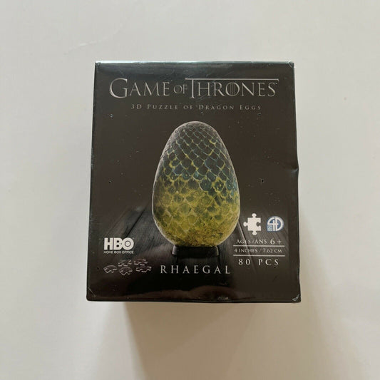 *New Sealed* Rhaegal Game Of Thrones Dragon Egg 3D Puzzle 80 Pieces