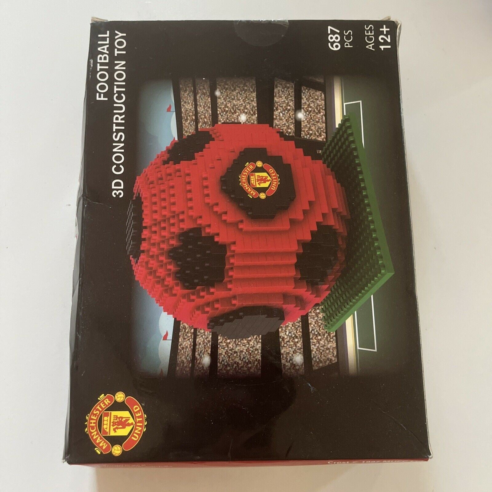 Manchester United Football 3D Construction Toy 687 Pieces Retro Unit