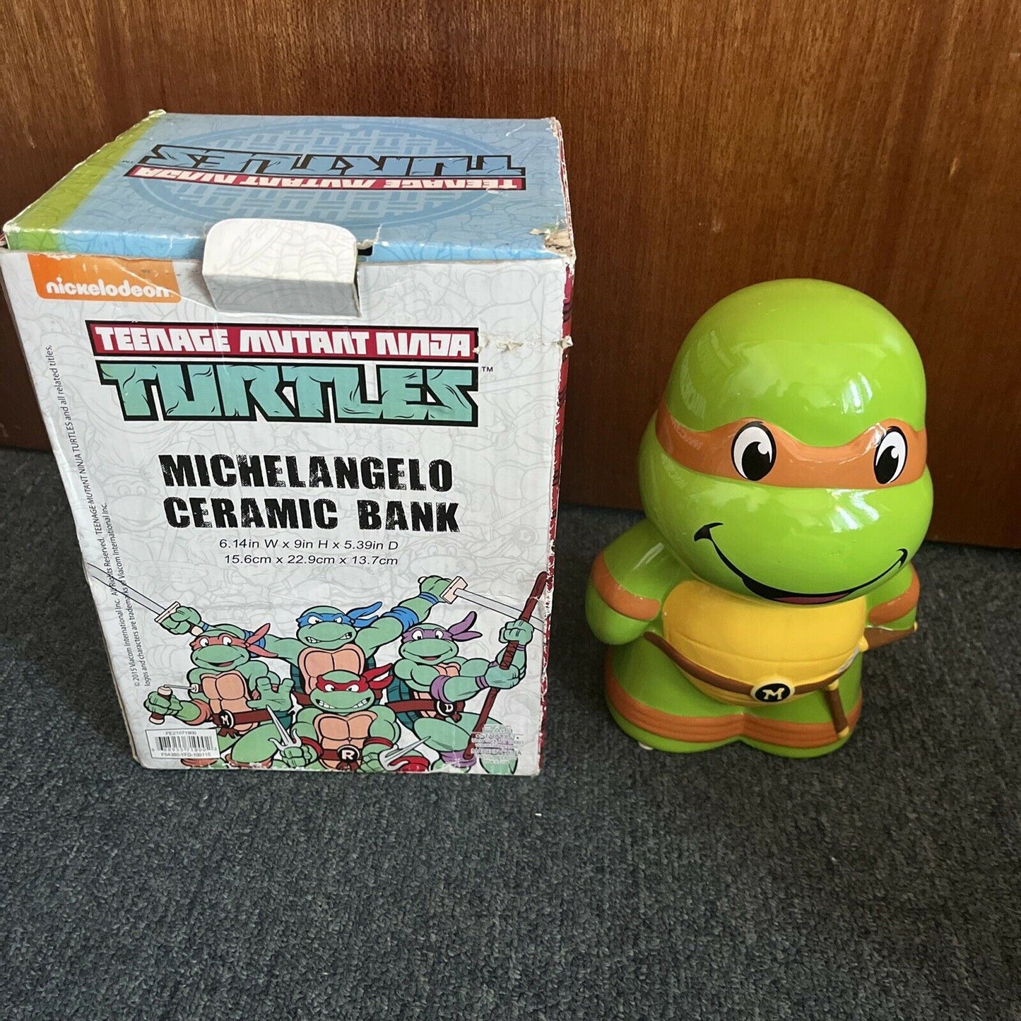 Michelangelo Ceramic Bank - Teenage Mutant Ninja Turtles 15.6x22.9x13.6cm 2015