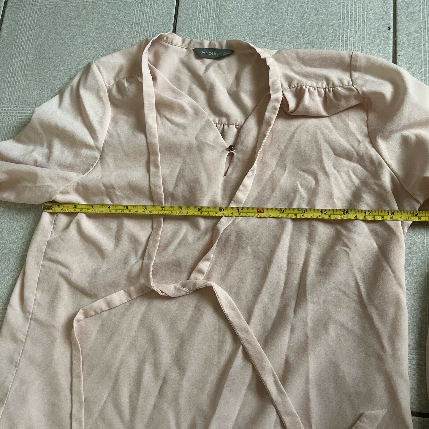 Jacqui E Pink Blouse Size 12