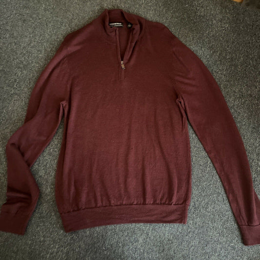 Country Road Maroon Pullover Jumper Australian Merino Wool Small Size