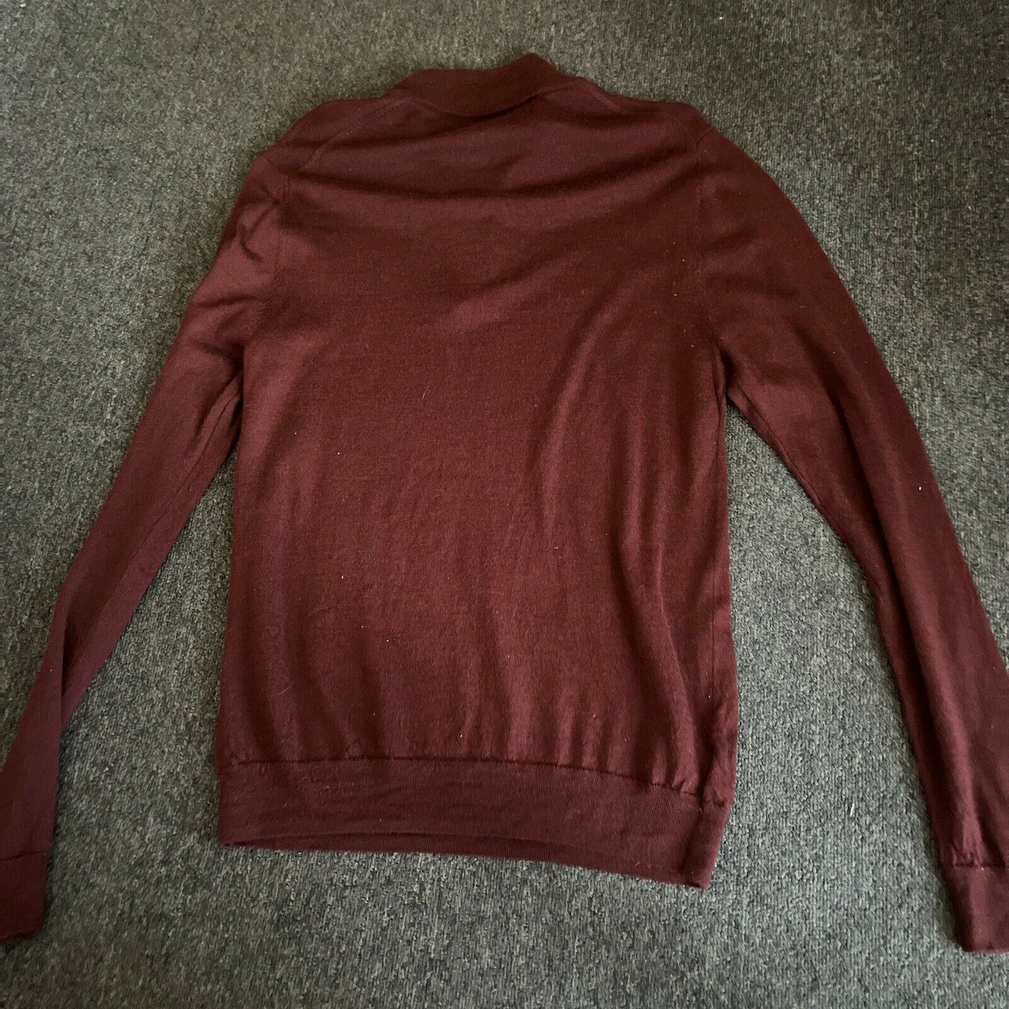 Country Road Maroon Pullover Jumper Australian Merino Wool Small Size