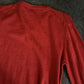 David Jones Red Jumper Pure Merino Wool Small Size Woolmark