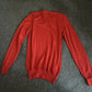 David Jones Red Jumper Pure Merino Wool Small Size Woolmark