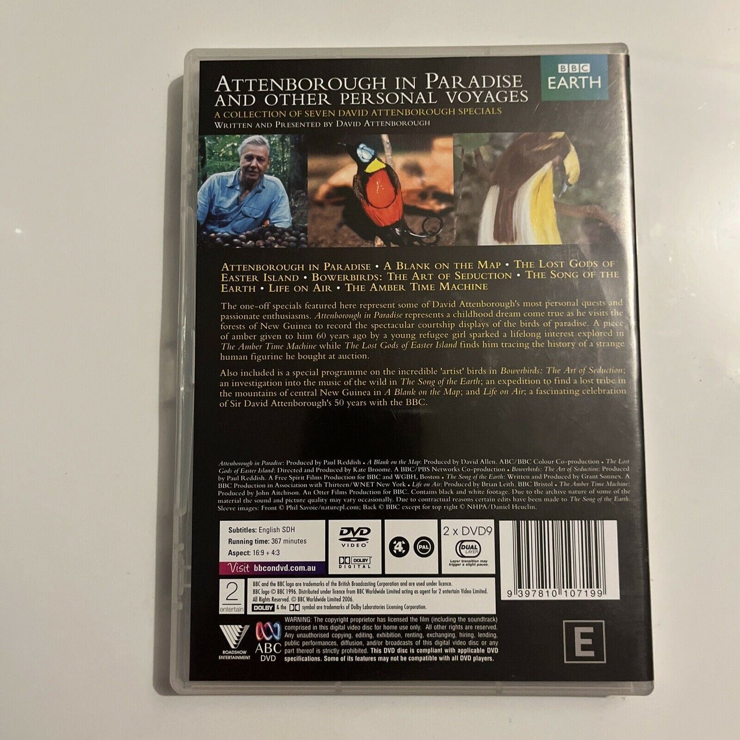 Attenborough In Paradise (DVD, 2004, 2-Disc) BBC Region 4