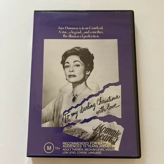 Mommie Dearest (DVD, 1981) Faye Dunaway, Steve Forrest, Diana Scarwid Region 4
