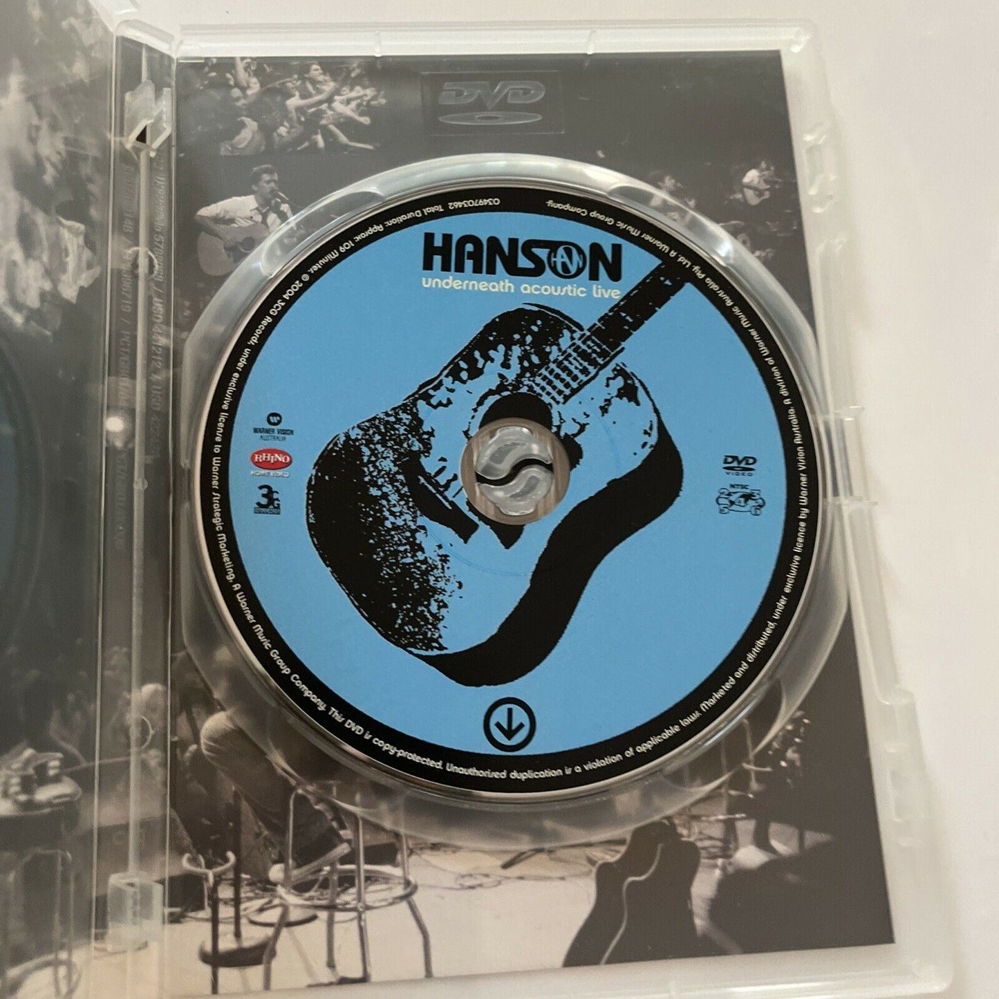 Hanson - Underneath Acoustic Live (DVD, 2004) Region 4&2