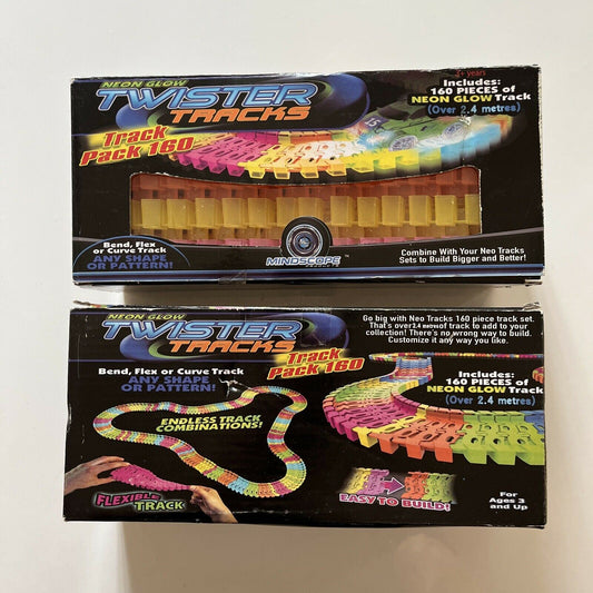 2x Neon Glow Twister Tracks - Track Pack 160