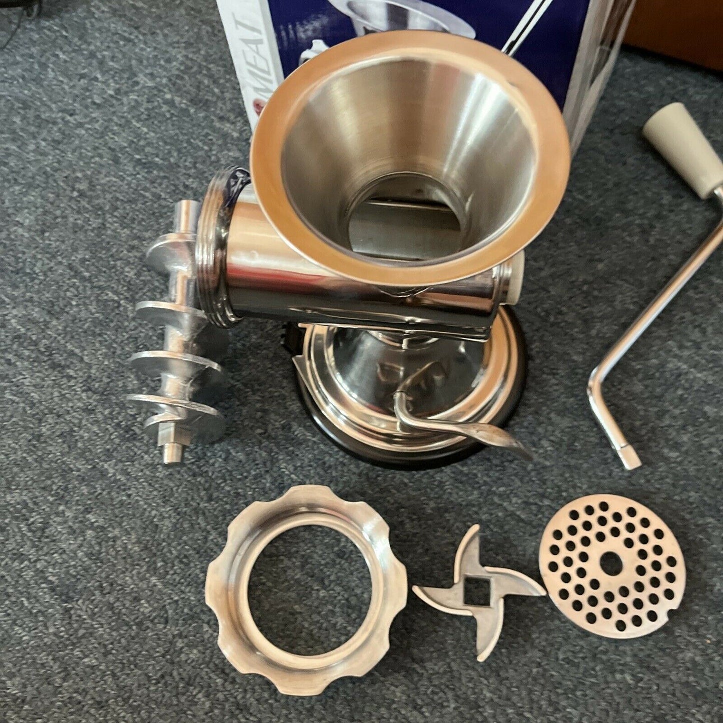 D.Line Meat Mincer No. 8 Stainless Steel Manual