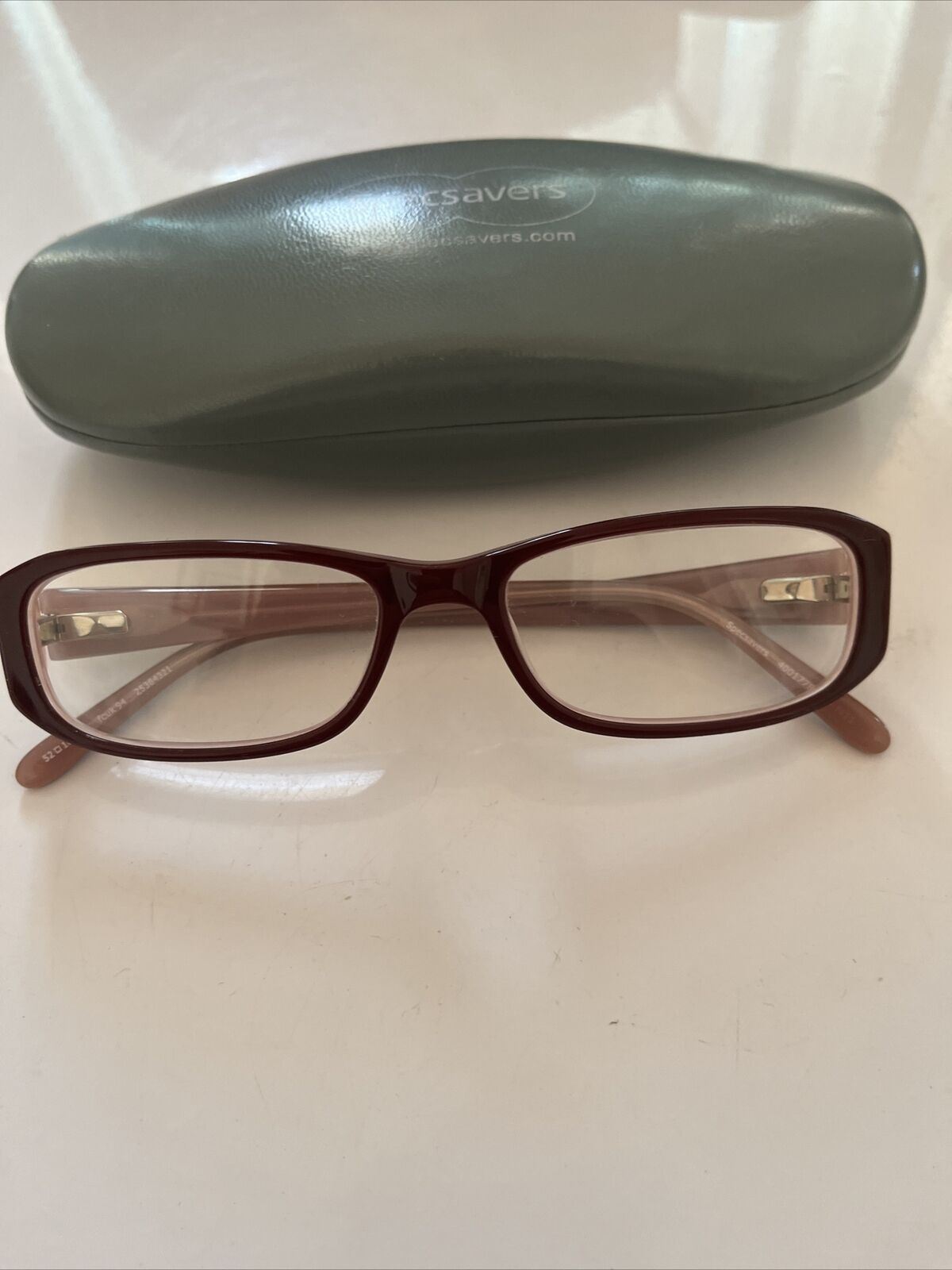 Fcuk 94 Eyeglasses 52 16-135 25384321 Burgundy With Case
