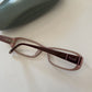 Fcuk 94 Eyeglasses 52 16-135 25384321 Burgundy With Case