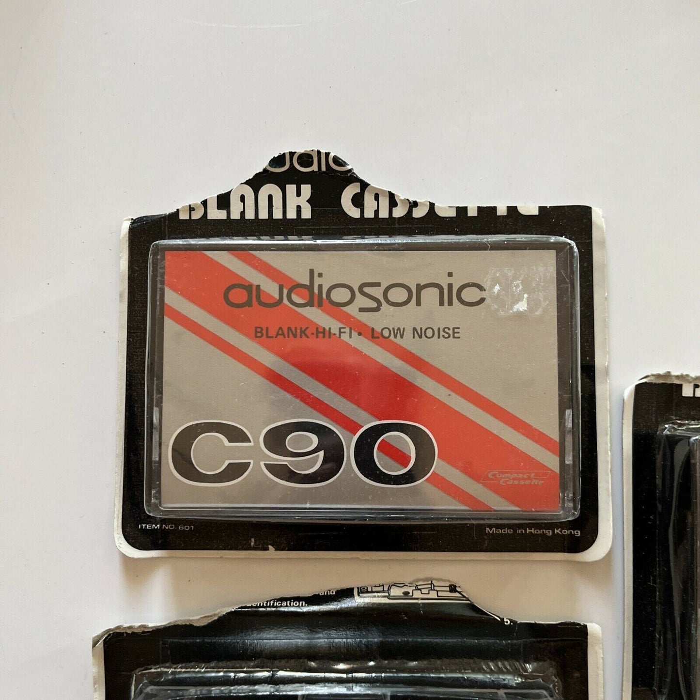 3x Audiosonic Blank Audio Cassette Tape C90 90 minutes
