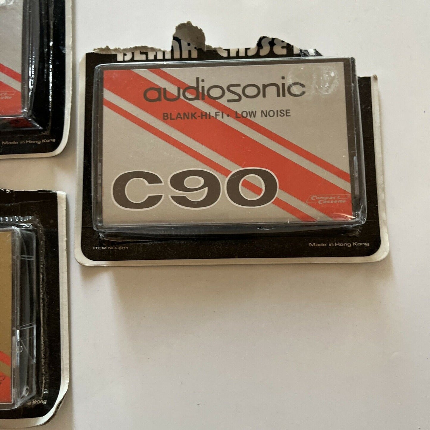 3x Audiosonic Blank Audio Cassette Tape C90 90 minutes