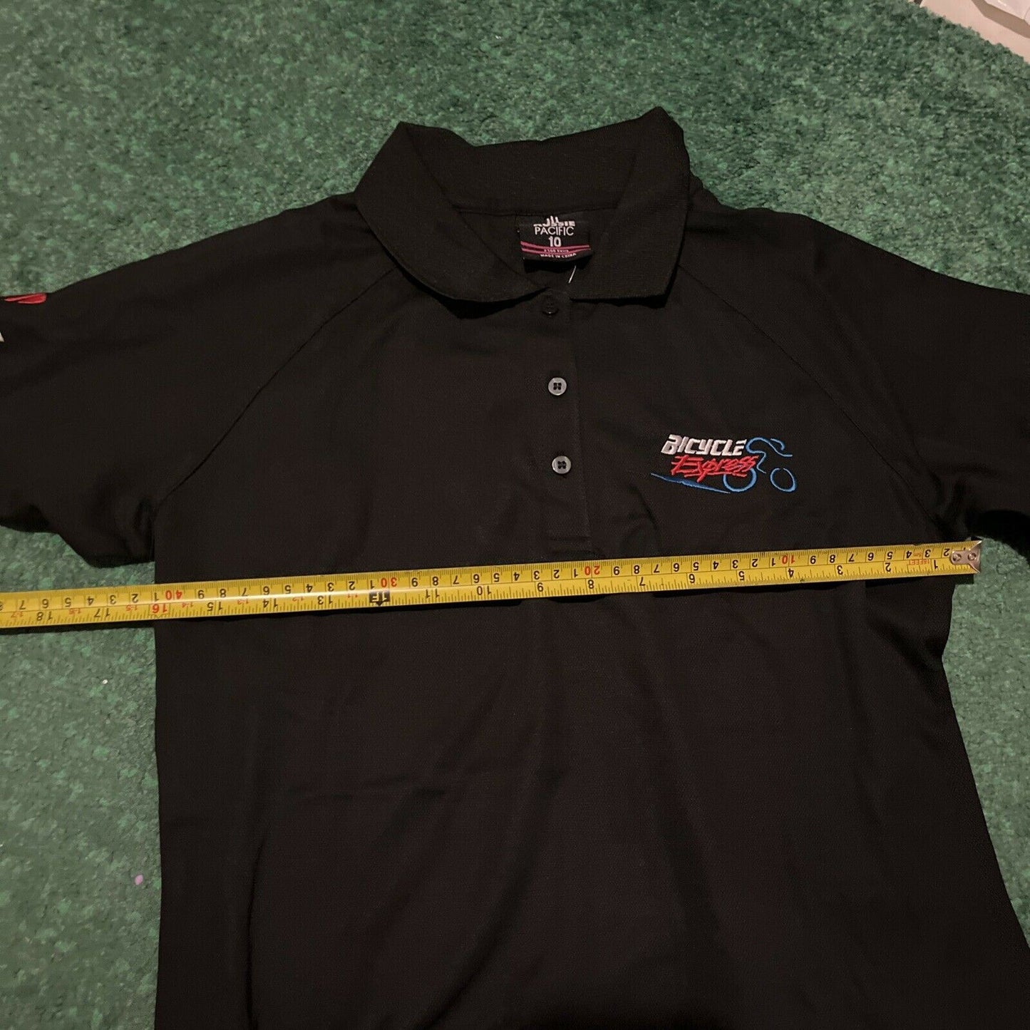 Bicycle Express Black T-Shirt Size 10