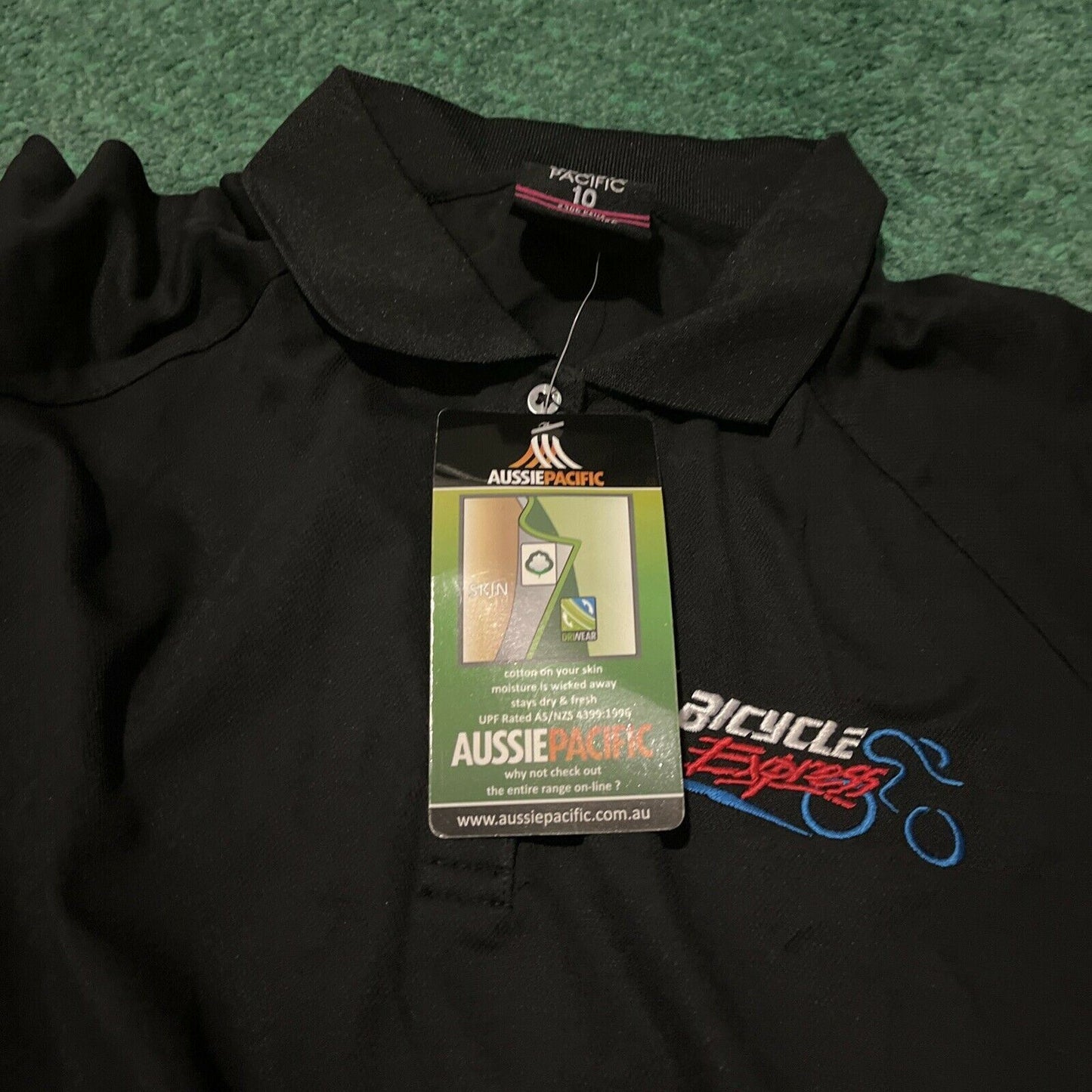 Bicycle Express Black T-Shirt Size 10