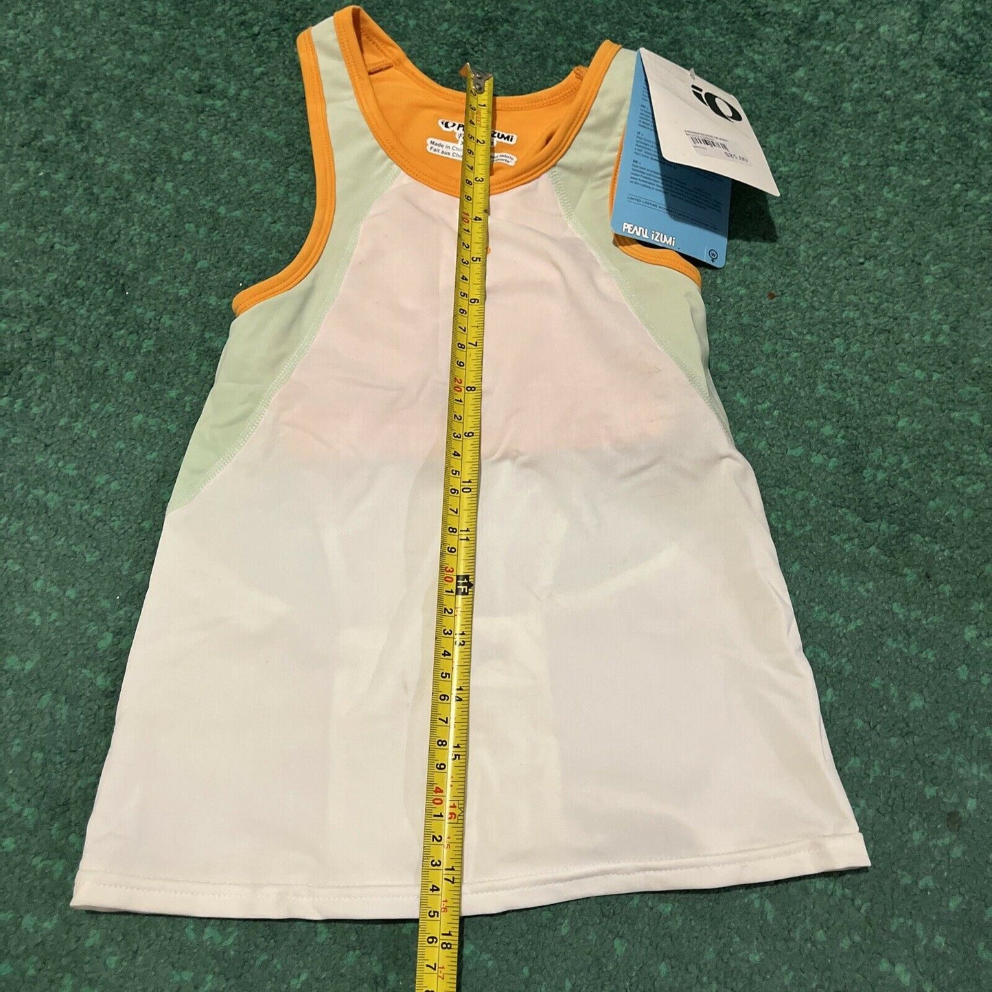Pearl Izumi Women's Richter Race Top White Orange X-Small size