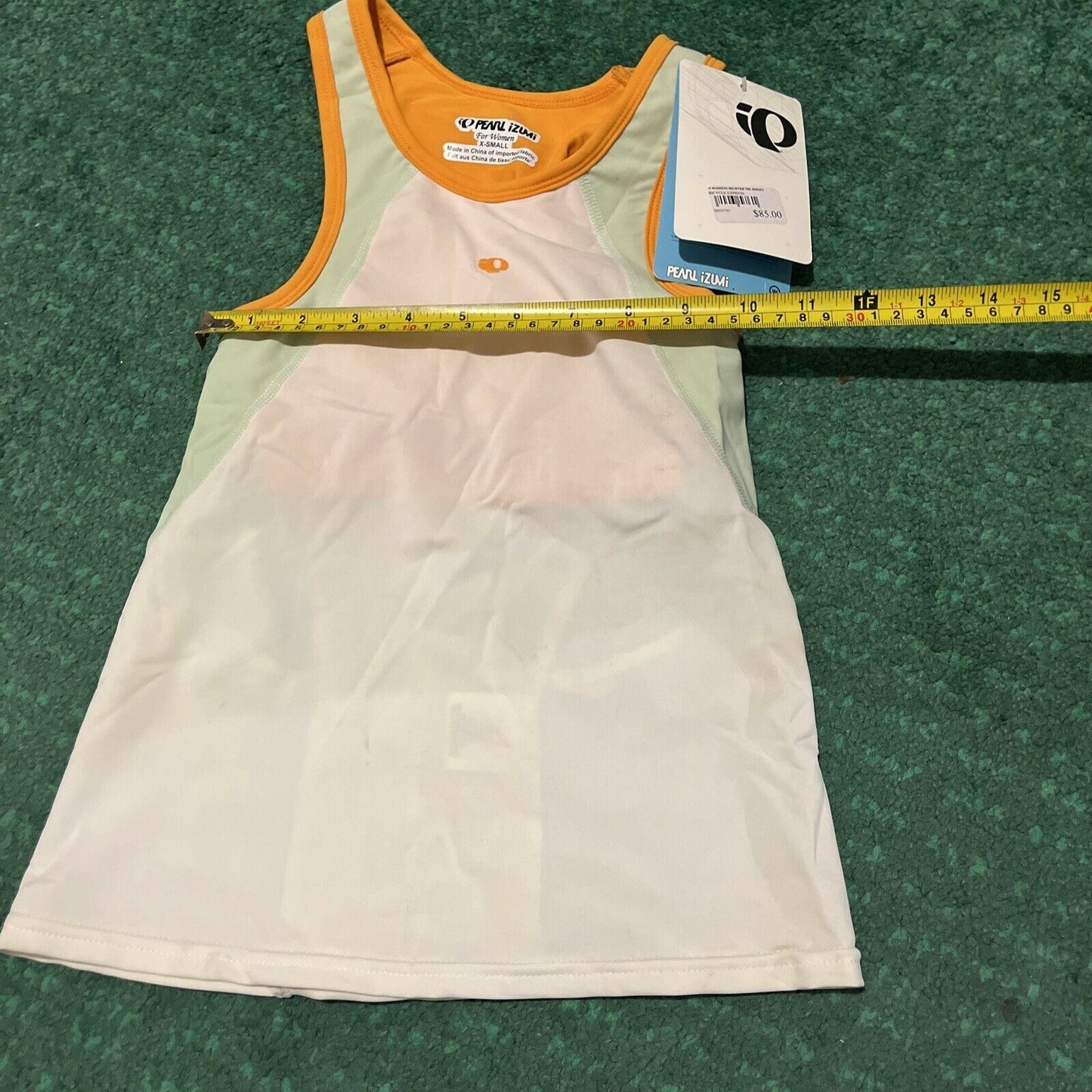 Pearl Izumi Women's Richter Race Top White Orange X-Small size