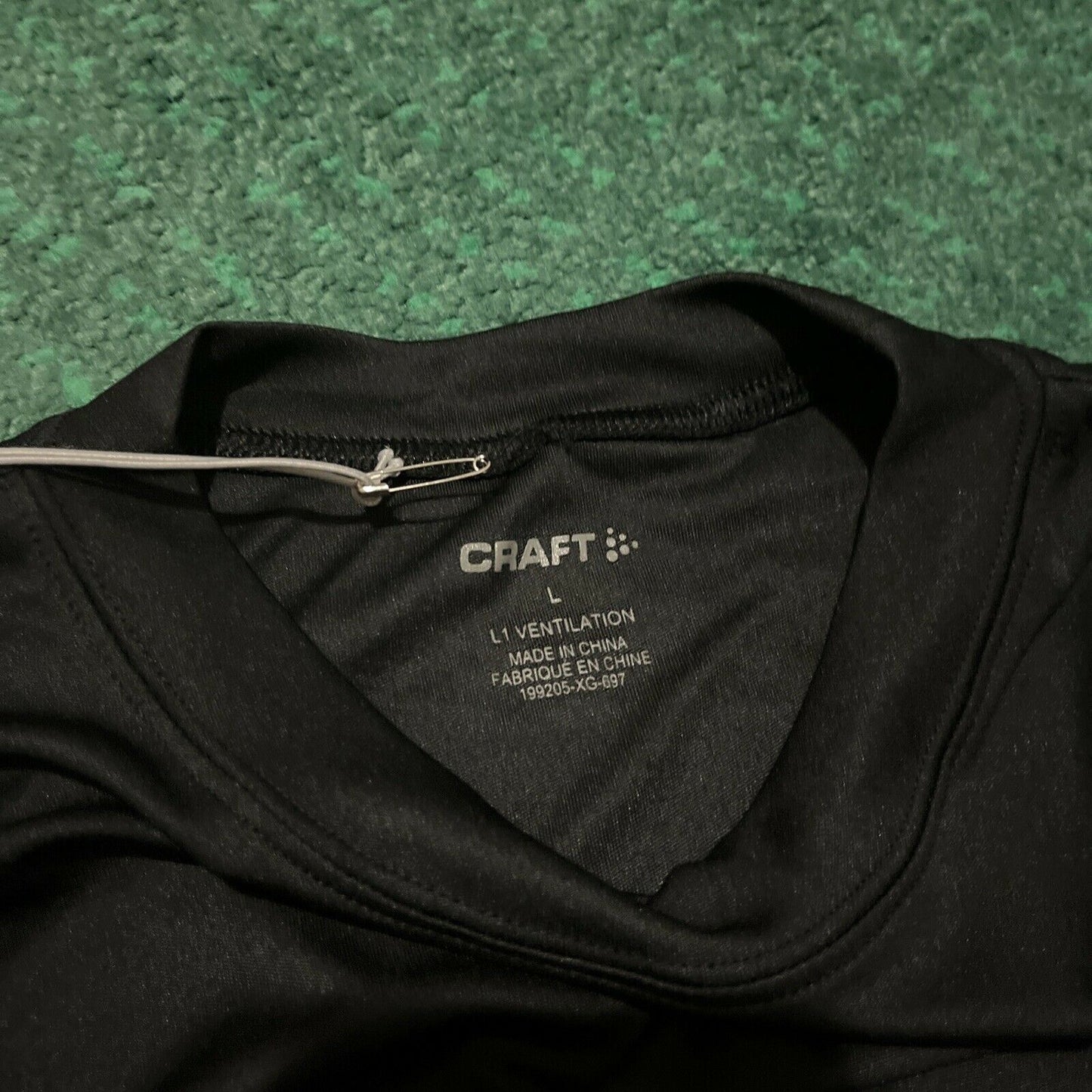 Craft Activewear L1 Ventilation T-shirt Black Large Size NWT