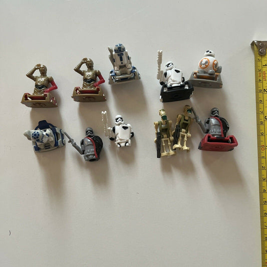 11x Star Wars Mini Figurines Kinder Joy Lucasfilm