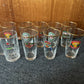 9x Heineken Drinking Glasses 13cm Tall