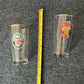 9x Heineken Drinking Glasses 13cm Tall