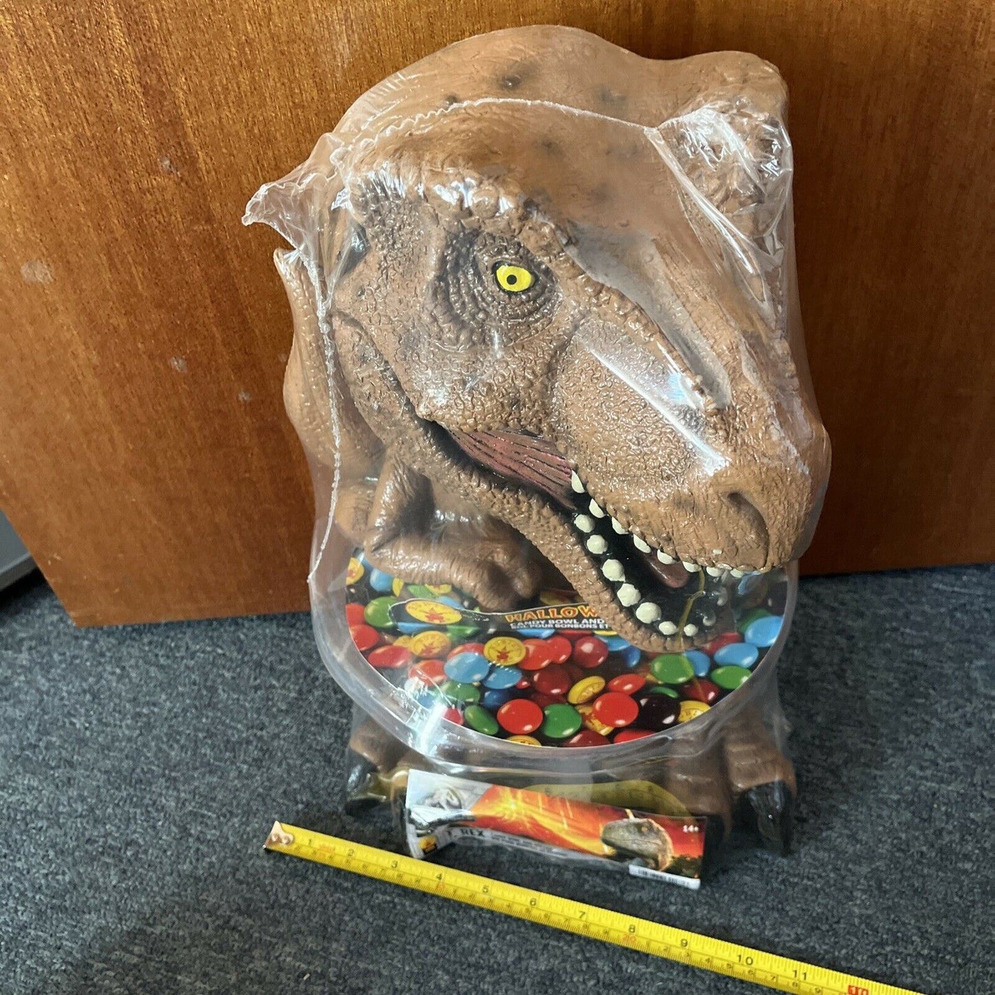 *New Sealed* Jurassic World T. Rex Halloween Candy Bowl & Holder 39cm Tall
