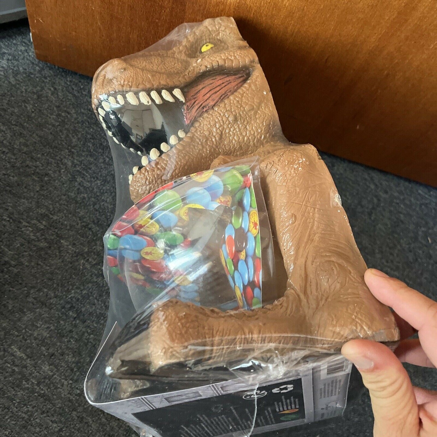 *New Sealed* Jurassic World T. Rex Halloween Candy Bowl & Holder 39cm Tall