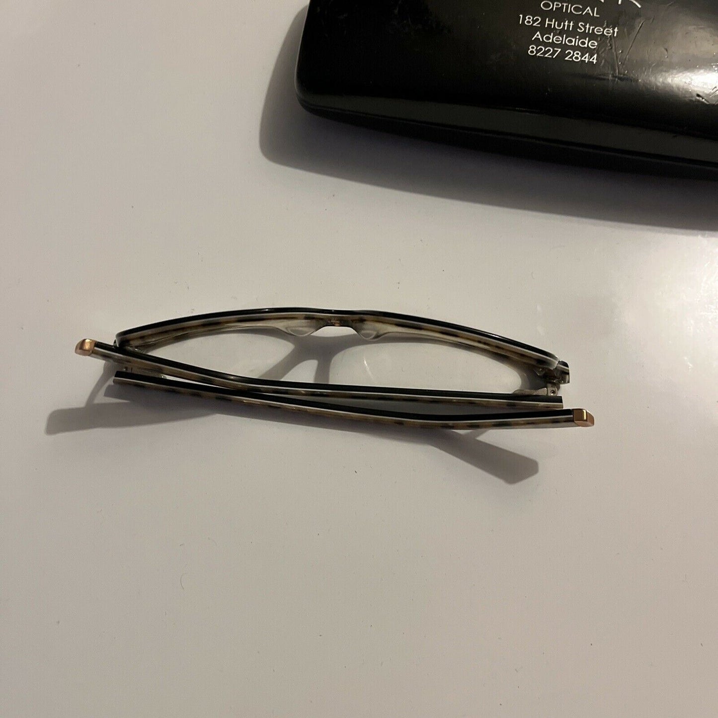 Alex Perry Eyeglasses 55/12-135 Black Leopard Pattern