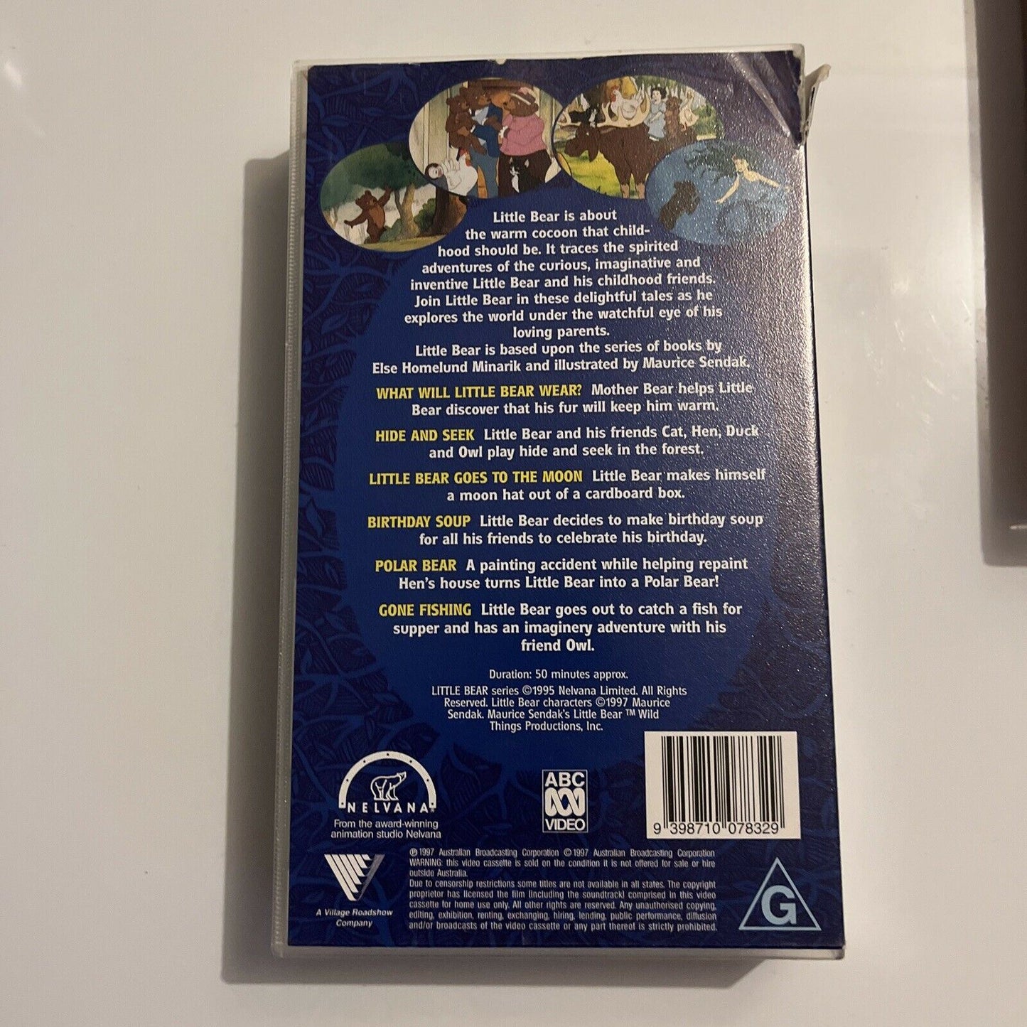 Maurice Sendak's: Little Bear - Hide & Seek / Exploring (VHS, 1995, 2-Tape) PAL