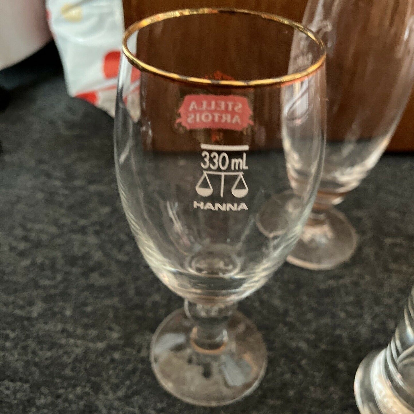 6x Beer Glasses: Weihenstephan, Jim Beam, Carlton Bitter, Cascade, Stella Artois