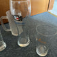 6x Beer Glasses: Weihenstephan, Jim Beam, Carlton Bitter, Cascade, Stella Artois