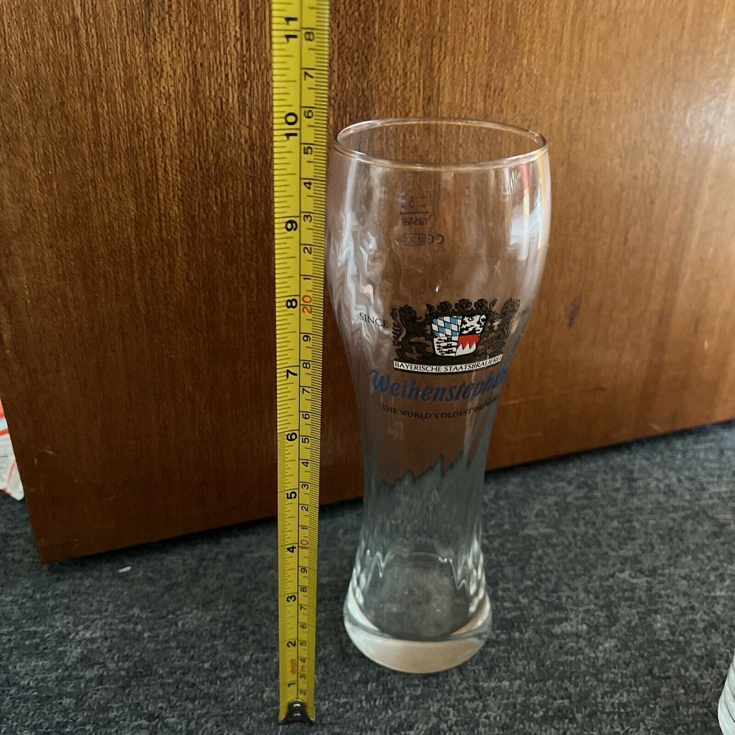 6x Beer Glasses: Weihenstephan, Jim Beam, Carlton Bitter, Cascade, Stella Artois