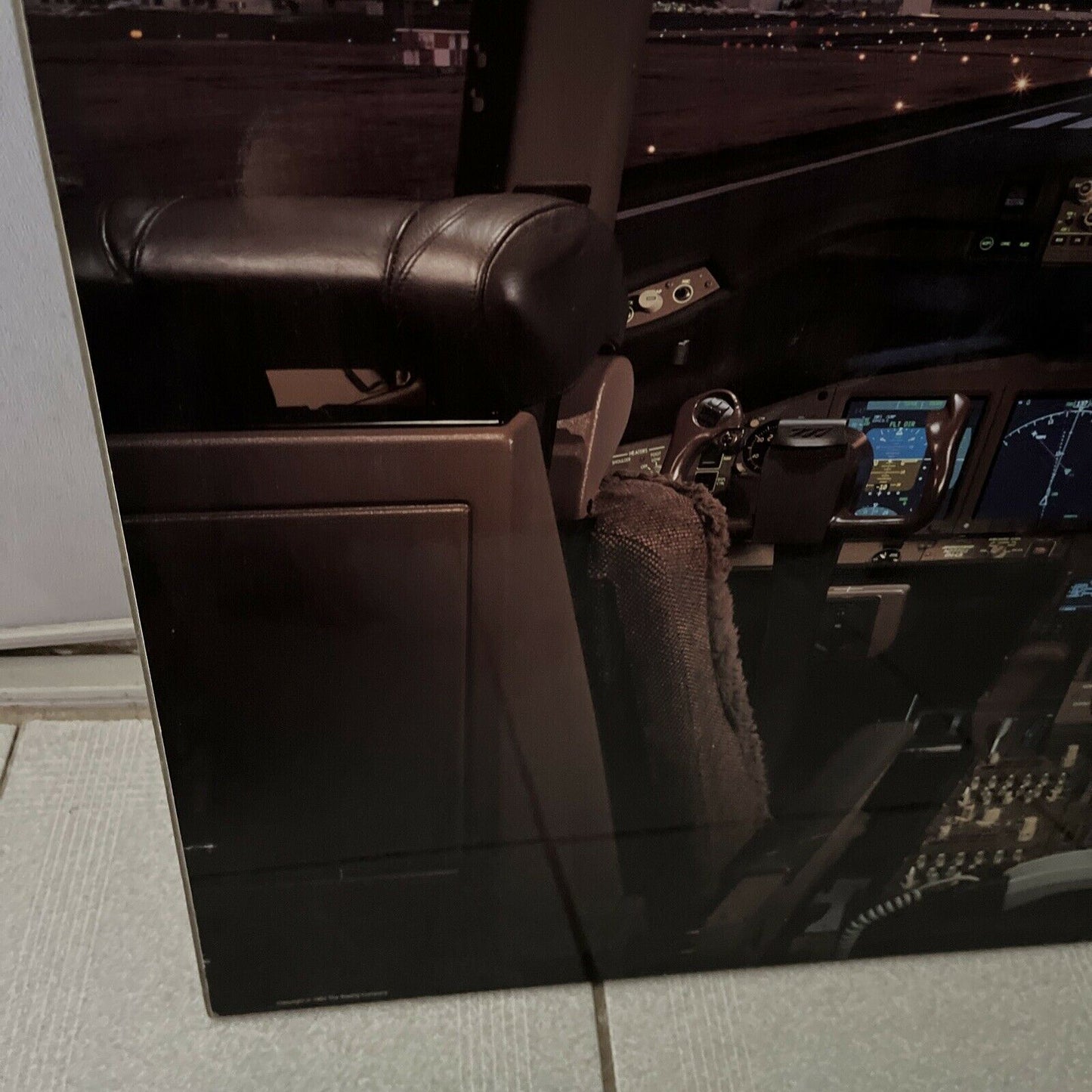 Boeing 777 Flight Deck Wall Photo 1994 Robert Pisano Randy O'Brezar 86x61cm