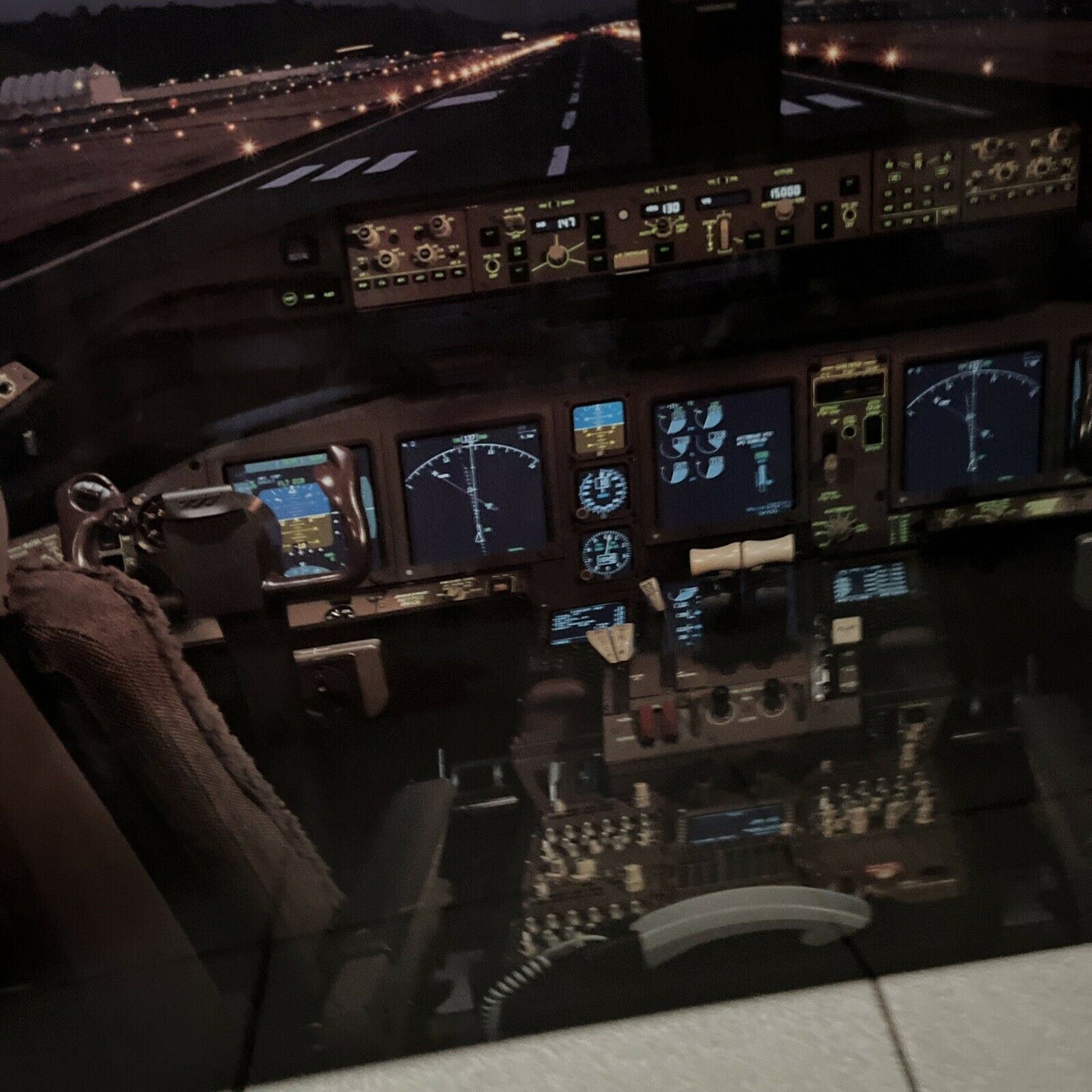 Boeing 777 Flight Deck Wall Photo 1994 Robert Pisano Randy O'Brezar 86x61cm