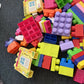 Mega Bloks Various Blocks 1.7kg Bulk Lot with Thomas the Tank Bag